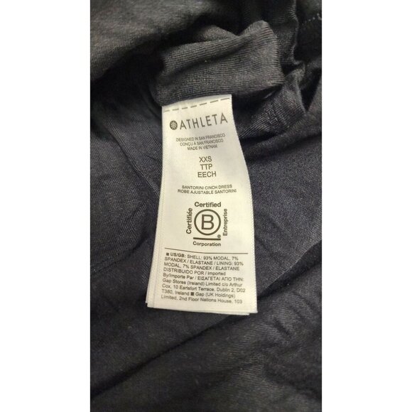Athleta Santorini Cinch Dress Black XXS - Picture 7 of 7